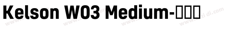 Kelson W03 Medium字体转换